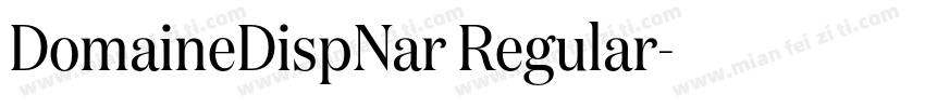 DomaineDispNar Regular字体转换